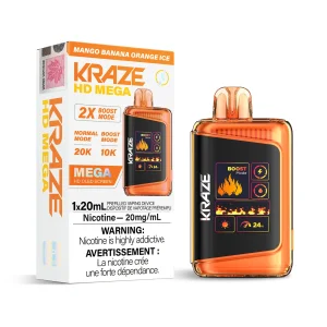 Mango Banana Orange Ice Kraze HD Mega – Disposable Vape