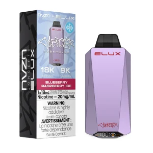 Blueberry Raspberry Ice NVZN Elux Cyberover 18K – Disposable Vape