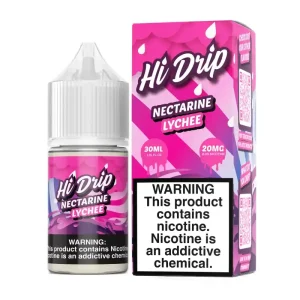 Nectarine Lychee Nic Salt Vape Juice 30ml – Hi Drip