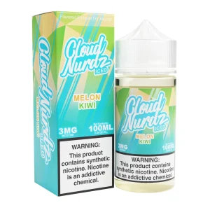 Iced Kiwi Melon 100ml Synthetic Nic Vape Juice – Cloud Nurdz