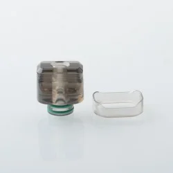 Rekavape Kontrl KTM W. BLCK BASE Style 510 Drip Tip with 1 PC Decorative Ring - Translucent Black, PC