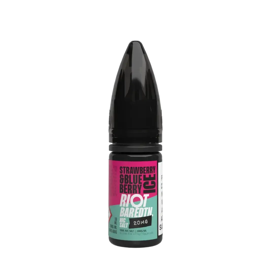 Riot Squad BAR Edition Strawberry & Blueberry Ice 10ml Nic Salt E-liquid