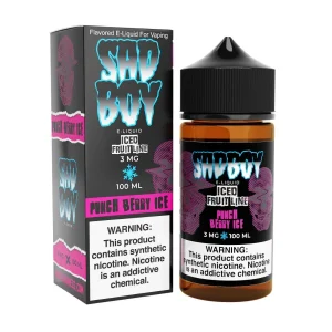 SadBoy Iced FruitLine Punch Berry Ice Synthetic Nicotine 100ml E-Juice