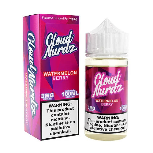 Buy Cloud Nurdz Watermelon Berry 100ml Vape Juice Online
