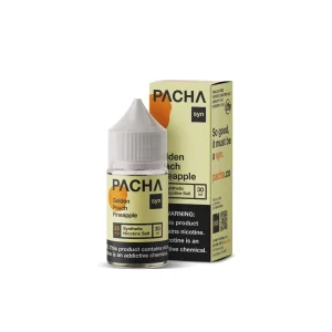 Pacha Salts Golden Peach Pineapple Synthetic Nicotine E-Juice 30ml