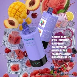 [Ships from EU-1 Warehouse] Airmez Fox 300k 12 in 1 Disposable Kit - Cherry Berry + Pink Lemonade + Raspberry Watermelon