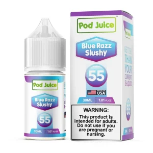 Pod Juice Blue Razz Slushy Nixodine Salt 30ML E-Juice