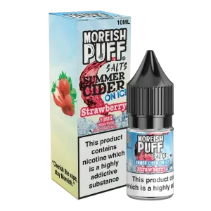 Moreish Puff Summer Cider on Ice Strawberry 10ml Nic Salt