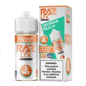 Pod Juice X Raz LTX Georgia Peach Tobacco Free Nicotine 100ML E-Juice