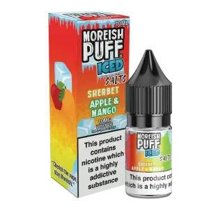 Moreish Puff Iced Apple & Mango Sherbet 10ml Nic Salt