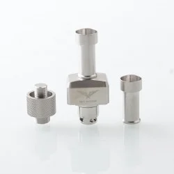 Authentic MK MODS Infinity RBA w/ Boro Tank for Billet / BB / Boro Mod - Silver, 8 PCS Pin 1, 1.2, 2, 2.5, 3.0, 3.5, 4.0, 4.5mm