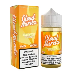 Cloud Nurdz Pineapple Mango Synthetic Nicotine 100ml E-Juice