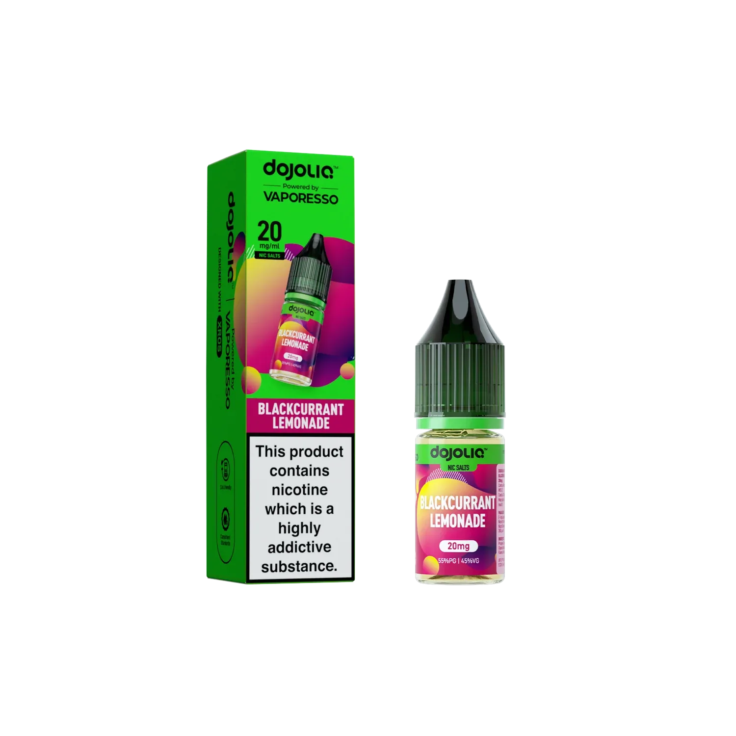 Vaporesso DojoLIQ Blackcurrant Lemonade 10ml Nic Salt - Image 2
