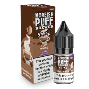 Moreish Puff Brewed 50/50: Flat White 10ml E-Liquid