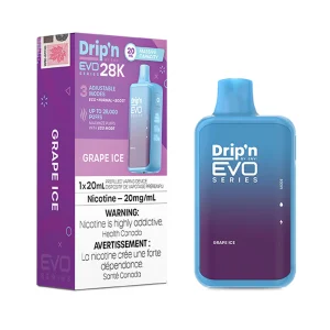 Grape Ice Drip’n by Envi EVO Series 28K – Disposable Vape