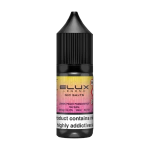 Lemon Peach Passionfruit Nic Salt by Elux 10ml