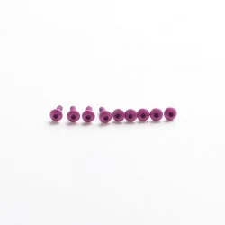 SXK Replacement Colorful Screw Set Kit for SXK BB 70W / DNA 60W Style Box Mod Kit - Purple, Stainless Steel (9 PCS)