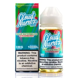 CLOUD NURDZ ICE sour watermelon strawberry 100mL