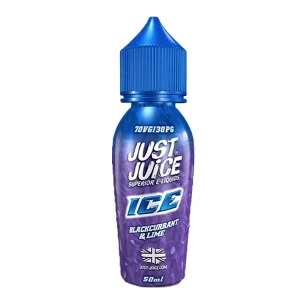 Just Juice Ice Blackcurrant & Lime 50ml Shortfill (Short Date / Out of Date)