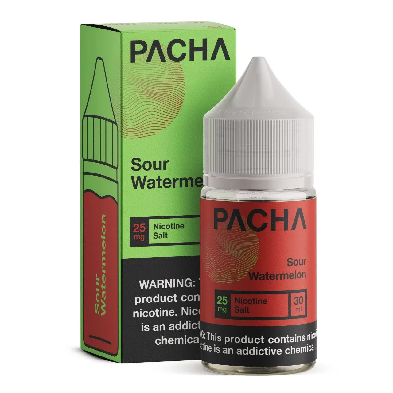 Pacha Salts Sour Watermelon Synthetic Nicotine E-Juice 30ml