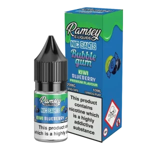 Ramsey E-Liquids Bubblegum Kiwi Blueberry 10ml Nic Salt