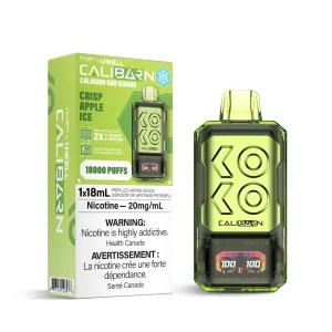 Crisp Apple NVZN Caliburn Bar 18K – Disposable Vape
