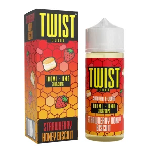 Twist E-Liquid Strawberry Honey Biscuit 100ml Shortfill