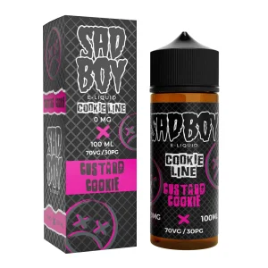Sadboy Cookie Line Custard Cookie 100ml Shortfill