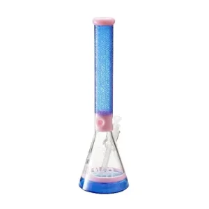 15" Big Mom Religion Engraved Beaker Bong | 3D Laser Etched Borosilicate Glass Water Pipe