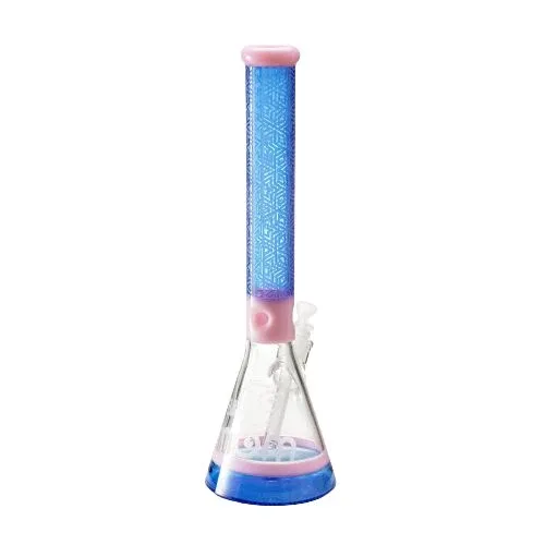 15" Big Mom Religion Engraved Beaker Bong | 3D Laser Etched Borosilicate Glass Water Pipe