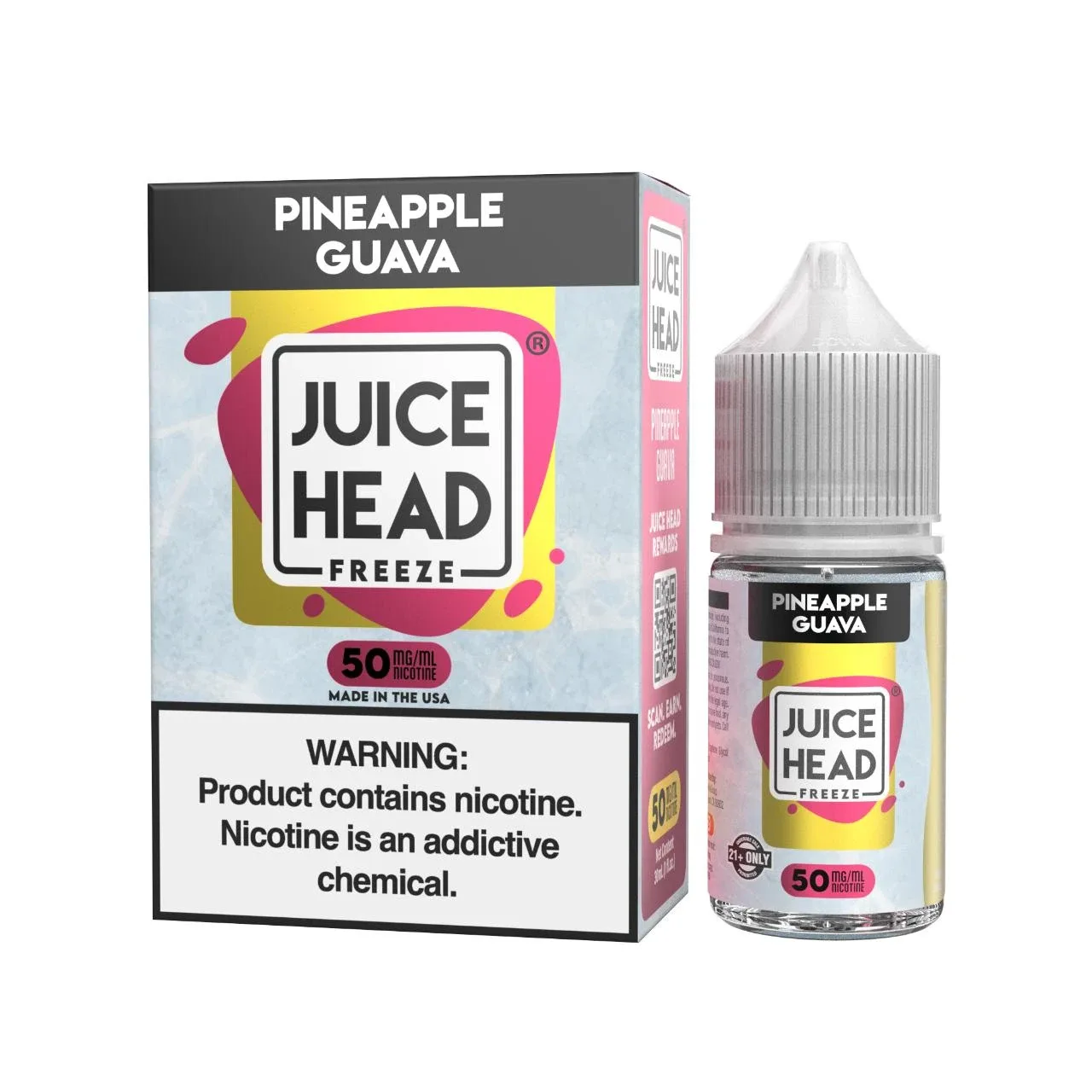 Juice Head Pineapple Guava Freeze Salts 30ml E-Juice