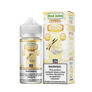 Pod Juice Desserts Golden Custard TF 100ml Vape Juice