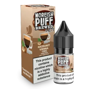 Moreish Puff Brewed Hazelnut Vienna 10ml Nic Salt