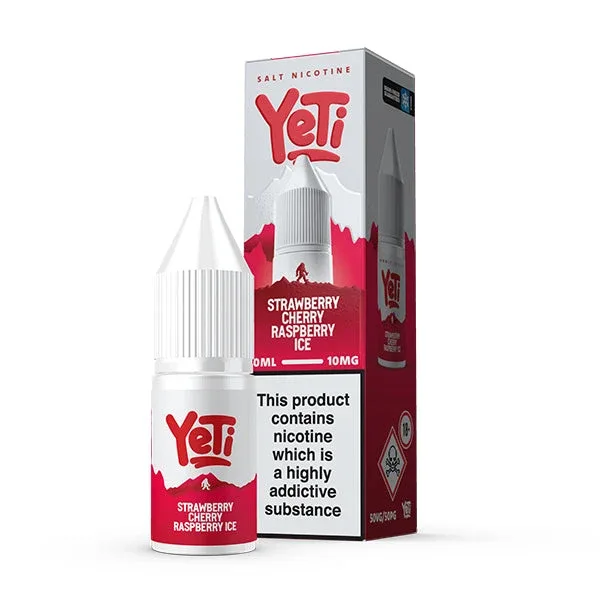 Yeti Summit Series Strawberry Cherry Raspberry Ice 10ml Nic Salt - Image 2