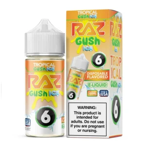 Pod Juice X Raz Tropical Gush Ice Nixodine 100ML E-Juice
