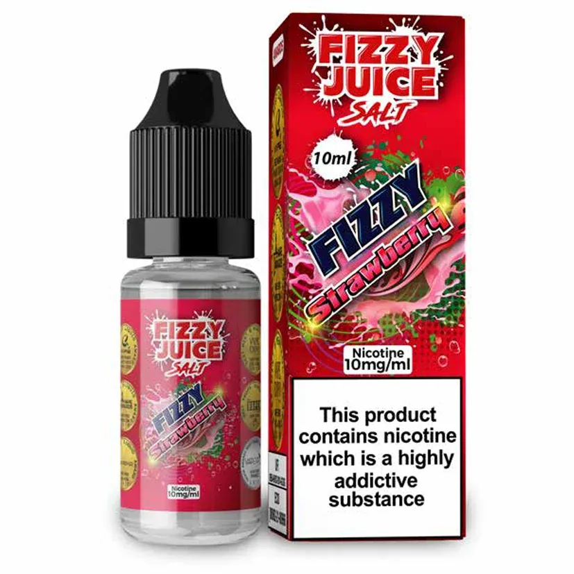Fizzy Juice Strawberry 10ml Nic Salt (Short Date / Out Of Date)