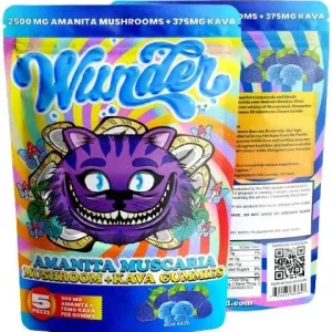 Wunder Amanita Muscaria Mushroom + Kava Gummies 2500mg