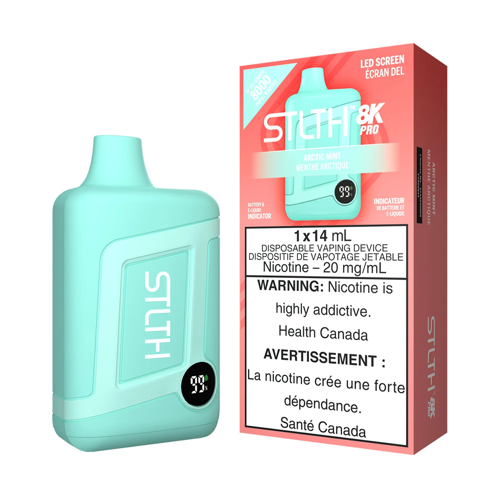 Arctic Mint STLTH 8K Pro – Disposable Vape