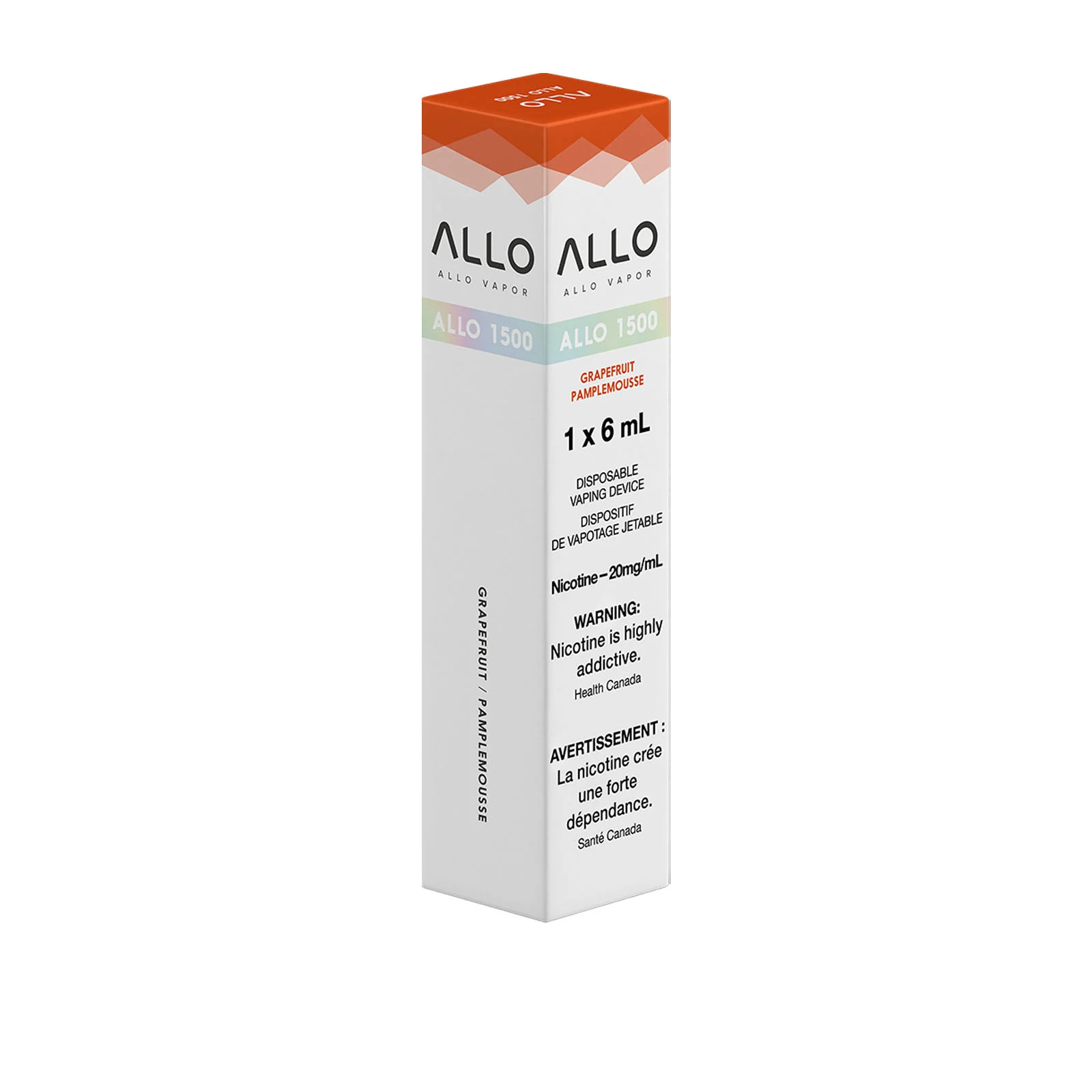 Grapefruit ALLO 1500 Disposable Vape - Image 2