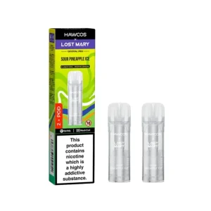 Hawcos X Lost Mary Crystal Pro Sour Pineapple Ice Refill Pods