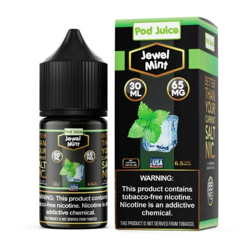Pod Juice Salt Bold Series Jewel Mint Tobacco Free Nicotine E-Juice 30ml - Image 2
