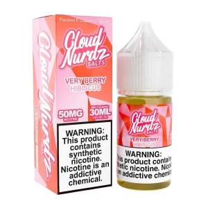 Cloud Nurdz Salts Very Berry Hibiscus Synthetic Nicotine 30ml E-Juice