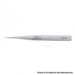 Authentic VETUS A-SA Type AA Straight Very Fine Tip High Precision Stainless Tweezers