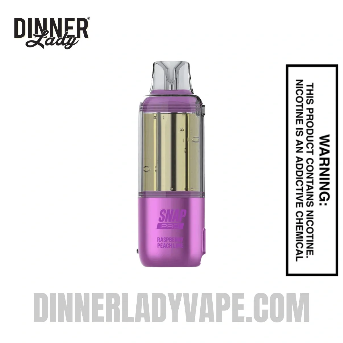 Raspberry Peach Lime Dinner Lady Snap Pro Intense 35K Pre-filled Replacement Pod