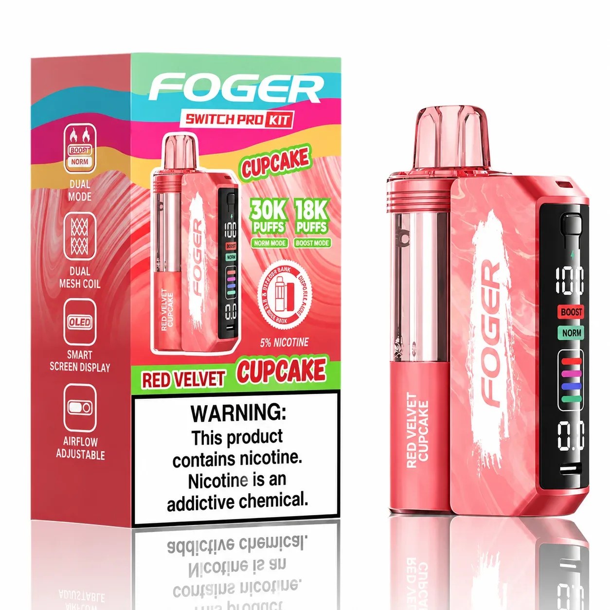 Red Velvet Cupcake - Foger Switch Pro 30K Disposable Kit