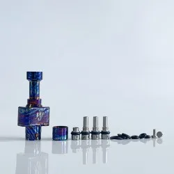 Rekavape BY-KA Style RBA Bridge Full Set for Billet / BB / Boro Box Mod - Blueing, Titanium Alloy, 1.0, 1.2, 1.4, 1.7, 3.0mm
