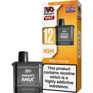 Retro orange IVG Smart Max pod & refill 12ml