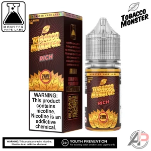 Rich Tobacco Salt nicotine By Tobacco Monster Vape Labs 30mL