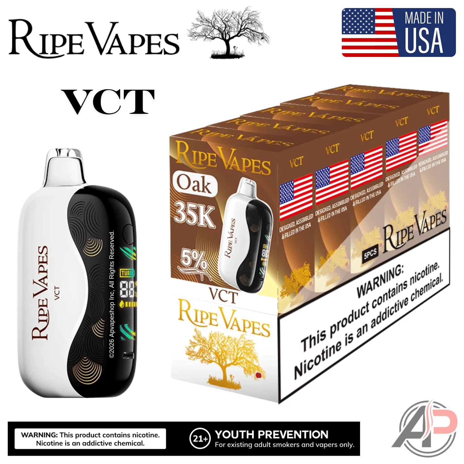 Ripe Vapes Oak 35000 Puffs Disposable Vape Device - Image 2
