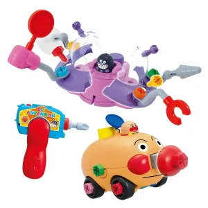Sega Fave Anpanman DIY Build-It-Yourself Toy Set with Nose Punch & UFO